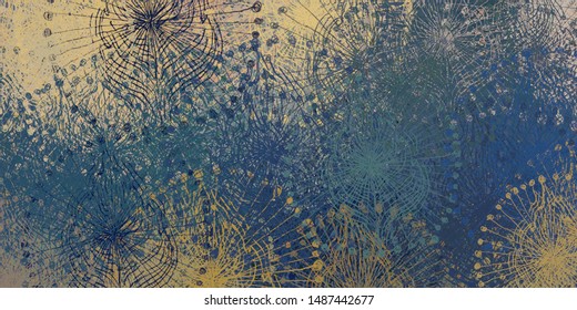 Brush painting. Artistic canvas mix form. Oil art matrix. 2d illustration. Texture backdrop. Creative chaos structure element material creation bitmap figures. Acrylic vivid variety. - Shutterstock ID 1487442677