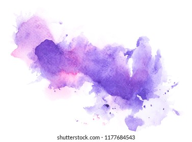 Brush Purple Watercolor.color Shades Space Image