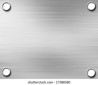 Brushed Aluminium Metal Plate Reflection On Stock Illustration 17388580 ...