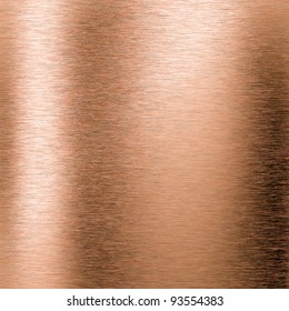 Brushed Copper Metal Background Or Texture