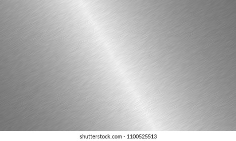 Brushed metal surface. Texture of metal. Abstract steel background. Wide image