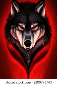 evil wolf eyes drawing