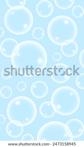 Bubble. Bubble background. Soap and shampoo bubbles. Underwater. Faom bubble. Clear bubble in the air. dreamlike