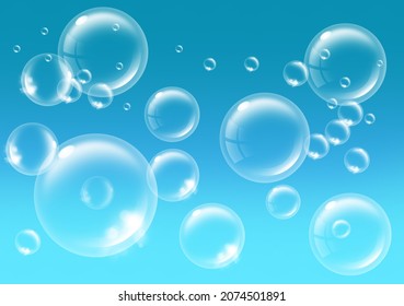 Bubble to create impressive images. Bubbles in the sky
