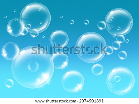 Bubble to create impressive images. Bubbles in the sky
