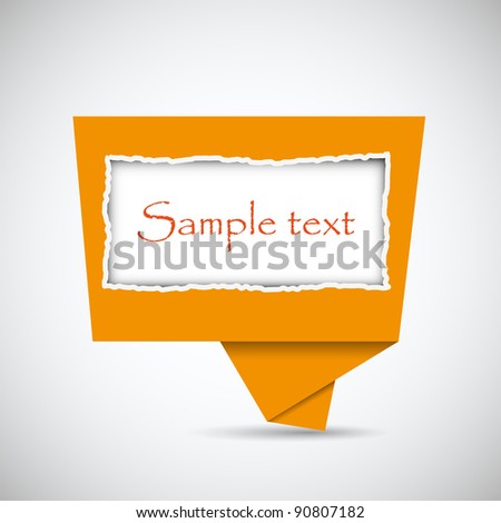 bubble speech with place for your text
