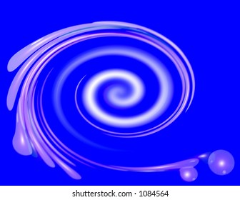 Bubble swirl background.