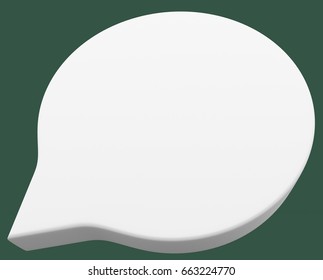 Bubble Talk Circle Space 3D Render.