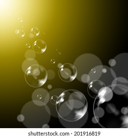 Bubbles Background Meaning Transparent And Soapy Balls 