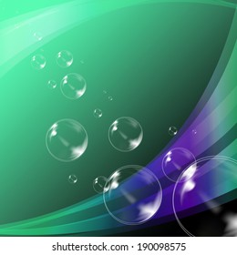 Bubbles Background Showing Soapy Water Fun Or Transparent Sparkling Spheres