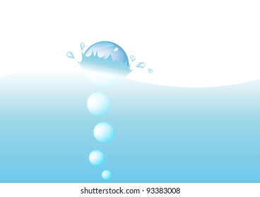 Bubbles are coming up