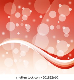 Bubbles And Wave Background Meaning Bright Circles And Curve 