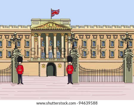 Buckingham Palace Stock Illustration 94639588 - Shutterstock