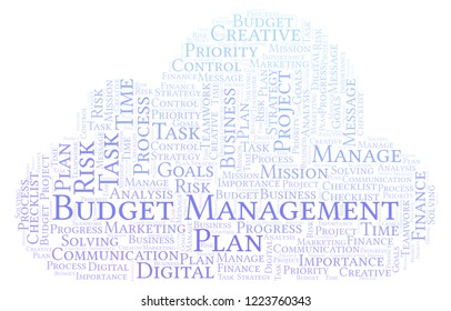 Budget Management Word Cloud Made Text Stock Illustration 1223760343 ...