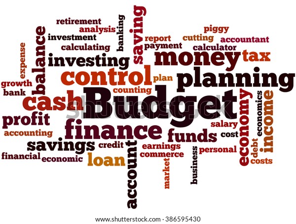 budget-word-cloud-concept-on-white-stock-illustration-386595430