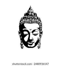 Budha illustration vector. Digital drawing of budha illustration vector.