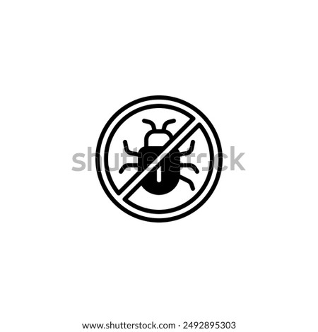 A bug-free icon symbolizes a software program or system that is functioning flawlessly and without errors.
