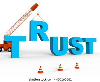 Build Trust Indicating Believe In People 3d Rendering