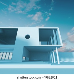 Building. High quality 3d render