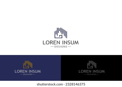 Building logo illustration vector graphic design in line art style. Good for brand, advertising, real estate, construction, house, home, and business card - Powered by Shutterstock