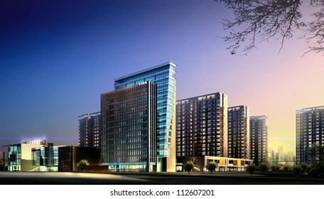 buildings made in 3d