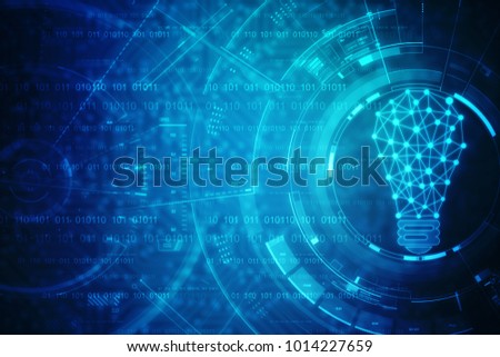 bulb future technology, innovation background, creative idea concept 