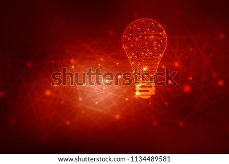 
bulb future technology, innovation background, creative idea concept 
