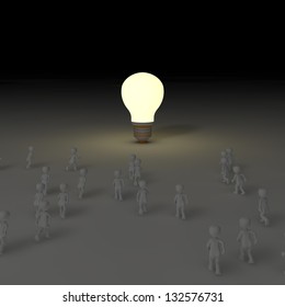 Bulb is the source of light to the center