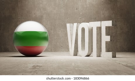 Bulgaria High Resolution Vote Concept