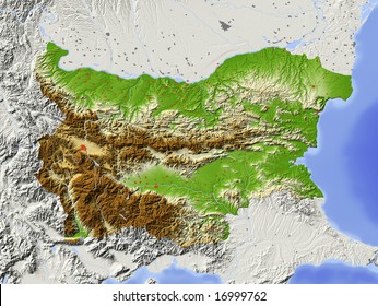 532 Bulgaria physical map Images, Stock Photos & Vectors | Shutterstock