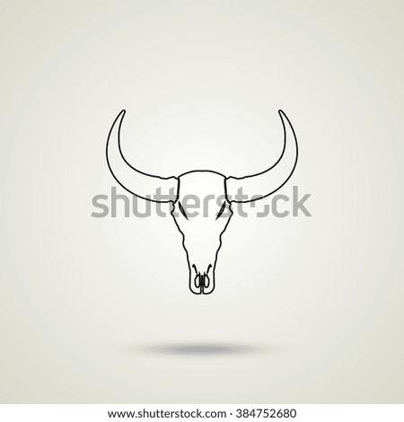 Similar – Image, Stock Photo Cow Skull and Shadow Bull