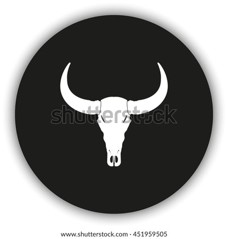 Image, Stock Photo Cow Skull and Shadow Bull