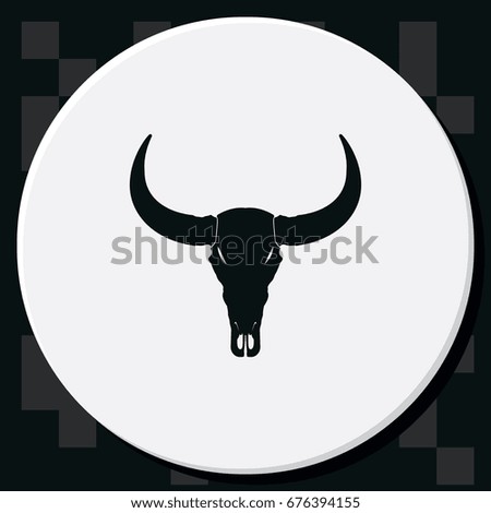 Similar – Image, Stock Photo Cow Skull and Shadow Bull