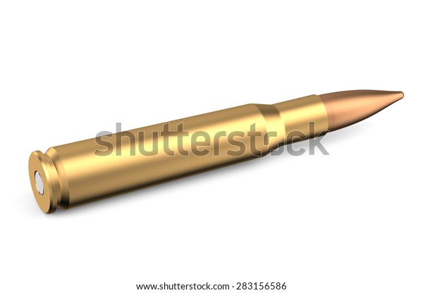 Bullet Isolated On White Background Stock Illustration 283156586