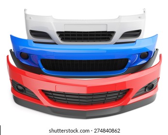 bumper bumpers isolated car auto front fender parts plastic automobile body