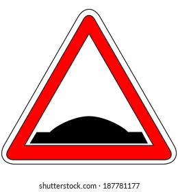 bumpy road ahead sign
