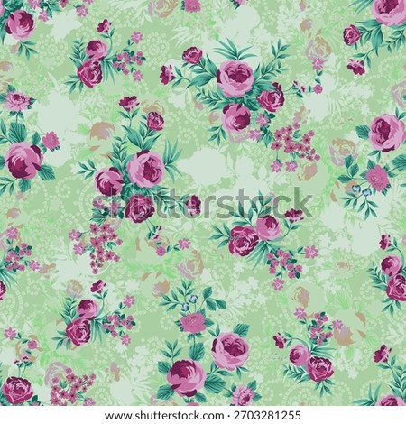 bunch of flowers composition is looking good All over print design 