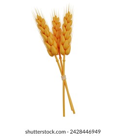 Bunch of Wheat 3D render icon