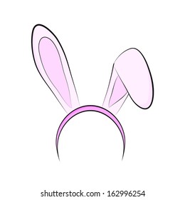 Rabbit Ears Bows Realistic 3d Vector Stock Vector (Royalty Free) 1655756680