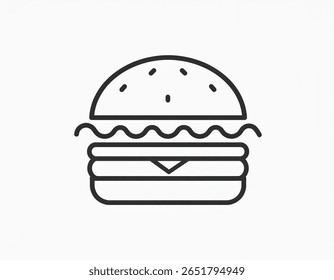 burger 3d rendering isolated on white background cartoon plastic style icon