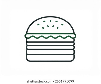 burger 3d rendering isolated on white background cartoon plastic style icon