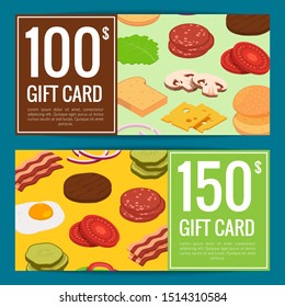 burger discount or gift templates illustration - Powered by Shutterstock