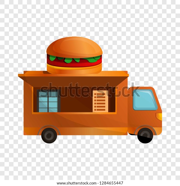 Burger truck icon. Cartoon of burger truck icon\
for web design for web\
design