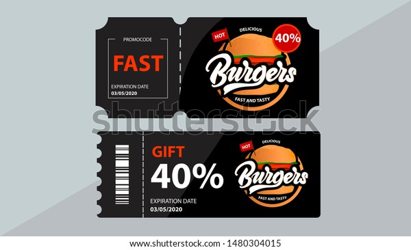 Burgers coupon\
. Gift cars with promo code. Sale.\
