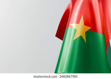 Burkina Faso Flag Copy Space design 3d Illustration Stock Image  - Powered by Shutterstock