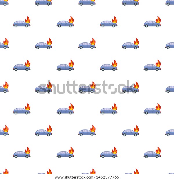 Burning\
car pattern seamless repeat for any web\
design