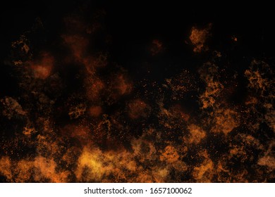 Burning Fire Flaming Backgrounds Overlays On Stock Illustration ...