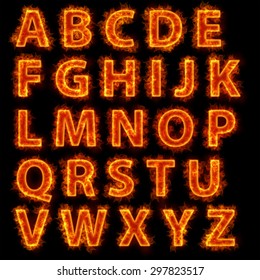 Fire Font Collection Hd Stock Images Shutterstock