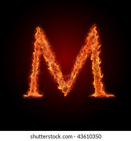 Fiery Letter M Font Images, Stock Photos & Vectors | Shutterstock