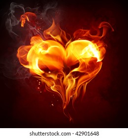 Heart Fire Images Stock Photos Vectors Shutterstock